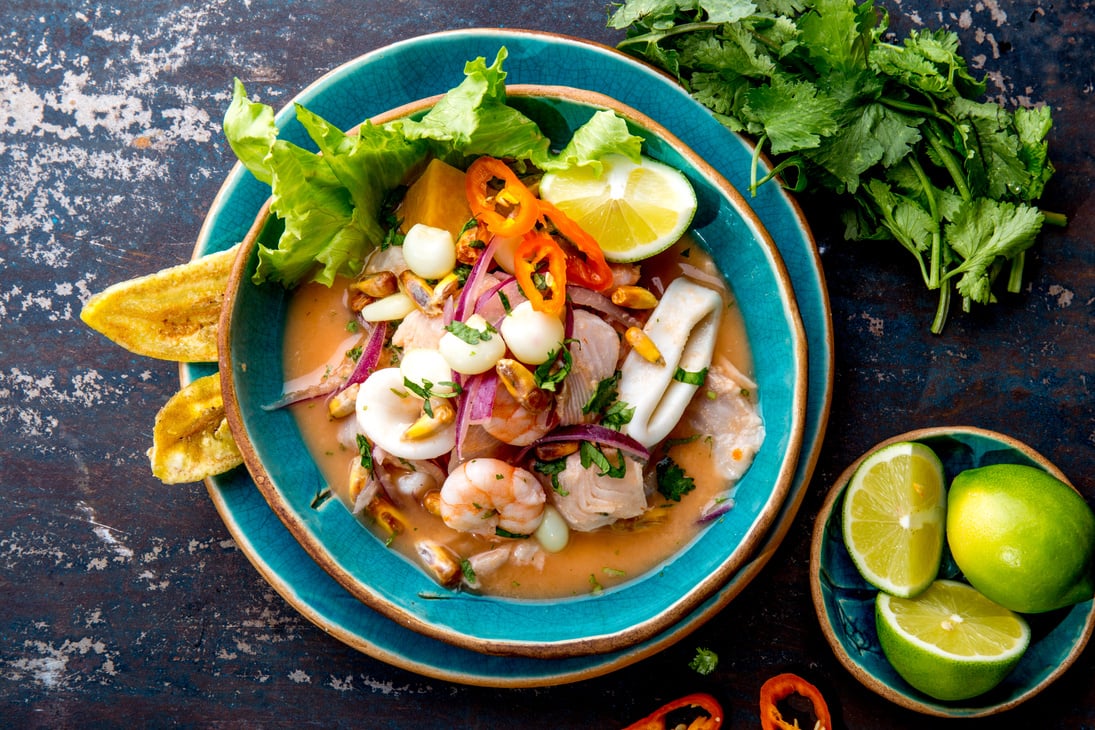 Seafood Ceviche in Bowl